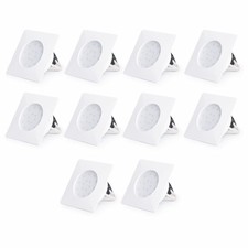 10x Plafonnier Spot Encastré Blanc Luminaire de Salon LED Couloir