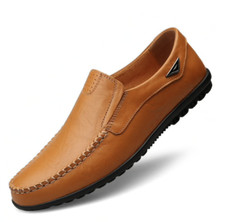 chaussure mocassin cuir homme noir marron ville souple sans lacet confortable