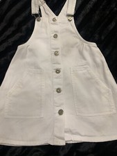 ZARA girls blanc en jean robe - 6 ans