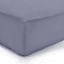 Drap housse Flanelle  Molleton Douceur 160 x 200 GRIS FONCE bonnet de 30 cm