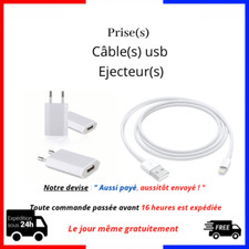 CHARGEUR USB CHARGEUR PRISE POUR IPHONE 5/6/7/8/X/XS/XR/SE 1M , NEUF