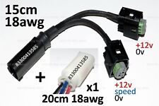BMW Y Accessory cable 15cm/18awg + 1plug - R1200 R1250 GS RS RT S1000 XR F K