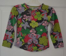 tee shirt fleurs manches longues fille 5 ans 3 pommes