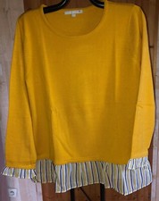 pull fin effet 2 en 1 safran blancheporte t 46/48 neuf