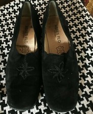 Chaussures "FLO"  années 90 noires T 38 1/2