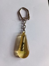 Porte-clés inclusion Mèche Outillage Keychain vintage 60'