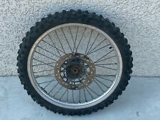 UNE JANTE ROUE AVANT CERCLE FISSURE MOYEU MOTO SUZUKI TS240X TSX 240