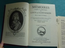 JEAN DE BONNOT. SAINT-SIMON . MÉMOIRES TOME 16 . 1967. TBE