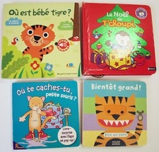 lot 4 livres POP UP cartonnés dont LE NOËL DE T'CHOUPI, enfant enfants 1,2,3 ans