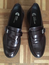 mocassins  Geox cuir vernis  homme. Designed By  Patrick Cox. Vernis Bordeaux.