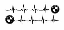 2X STICKERS BMW / M3 / MOTORSPORT GAUCHE /DROITE  ligne de vie  34X210mm chacun