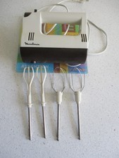 VINTAGE ANCIEN BATTEUR ELECTRIQUE MOULINEX TYPE 593 AVEC 2 JEUX DE BATTTEURS EN 