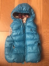 Unisexe Garçon Fille Chaud Gilet Manteau Veste Bleu Taille 2-4 ans