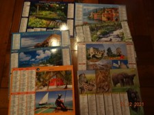 Lot de 8 Almanachs Facteur  2010 a 2017 du Rhone