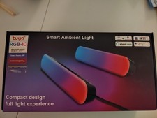 Tuya Smart Ambient Light Bar wifi alexia - 2 barres à LED multicolores