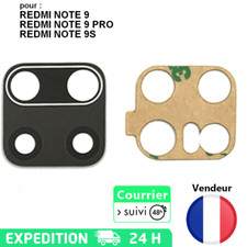 Lentille vitre arrière caméra Appareil photo verre XIAOMI REDMI NOTE 9 9S 9 Pro