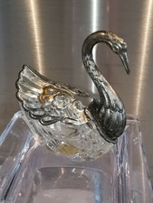 cygne en verre et metal ancien la redoute roubaix