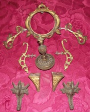 ENSEMBLE DE DECORATION D'HABILLAGE PIECES POUR PENDULE HORLOGE