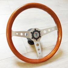 Volant Bois Momo Indy 37cm complet Peugeot 504 304 204 Alfa Lancia BMW & Autres