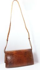 Sac Vintage à Bandoulière Cuir Marron TBE