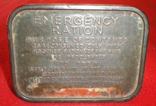 Boite (vide) EMERGENCY RATION Anglais GB UK WW2 - Bivouac & Cantonnement Tommy