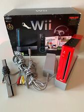 LOT CONSOLE ROUGE NINTENDO WII + BOITE NOIRE // 25th ANNIVERSARY MARIO BROS