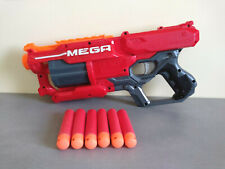 NERF Élite MEGA CYCLONESHOCK + 6 Fléchettes MEGA - Pistolet à 6 coups - TBE