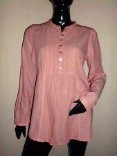 BLOUSE AMPLE FEMME MATERNITE H&M MAMA A RAYURE ROUGE ET BLANCHE 100% COTON T:M