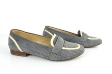 HEYRAUD Mocassins Ballerines Daim Velours Gris T 36 Très bon état