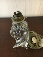 1 pied de lampe en cristal de Saint Louis