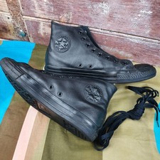 Baskets CONVERSE ALL STAR Cuir noir montant UK 9 - EUR 42,5 UNISEX