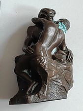 Sculpture Bronze reproduction éditions Atlas LE BAISER D'APRÈS L'OEUVRE DE RODIN