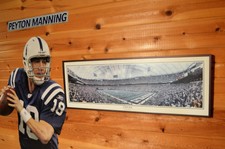2007 Indianapolis Colts Manning Panoramic Rob Arra Prof Framed 39", 8 Yard Line