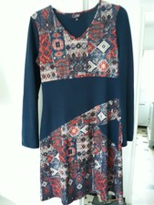 Robe Coline Bleu marine et rouge  Taille 40