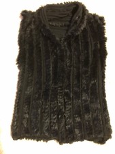 Magnifique gilet sans manche en lapin veritable
