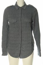 ROXY Chemise à manches longues bleu-blanc cassé Mélange de motifs Dames T 36