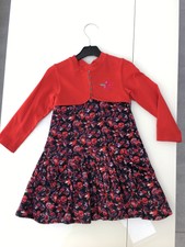 MARESE 3 ans * 94 cm * Magnifique robe coton/velours demi-saison en TBE