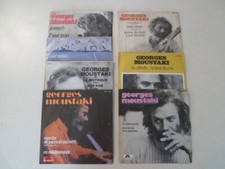 Lot collection 7 disques SP vinyles 45T de Georges Moustaki - 45 tours