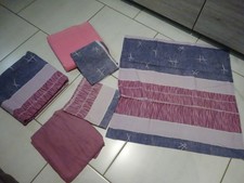 PARURE 6 PIECES BECQUET  HOUSSE DE COUETTE 200 X 200 TAIE  1-2 personnes TBE 