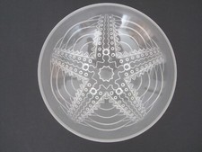 COUPE FRUIT ART DECO VERRE PRESSE MOULE ETOILE DE MER/VIDE POCHE/VASQUE/COUPELLE