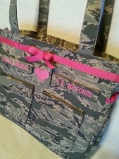 Handmade Air Force Diaper Bag unisex design  your choice colors words custom