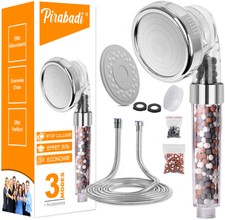 POMMEAU DE DOUCHE FILTRANT AVEC TUYAU SPA MASSAGE | ANTI CALCAIRE & CHLORE