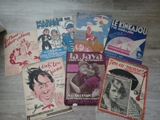 LOT  ANCIENNES  PARTITIONS DE MUSIQUE