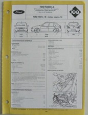 Fiche technique automobile FORD FIESTA 96 essence 1.3