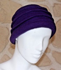 Chapeau violet neuf 100% laine taille unique étiqueté à 49€