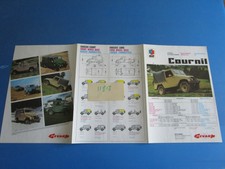 N°11818 : dépliant Cournil 4x4 chassis court et long groupe GEVARM   1985?