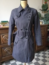 Manteau D’entre Deux Saisons Edc By Esprit Taille S/36/38 Gris/Noir Peu Porté