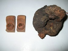 une souche de bruyère et deux ébauchons de pipe en bruyère  occasion