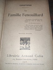 La Famille Fenouillard Christophe 1916 Librairie Colin Livres Anciens