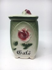 Pot A Epices Ancien Barbotine Pot A Café Art Nouveau Décor de Roses 